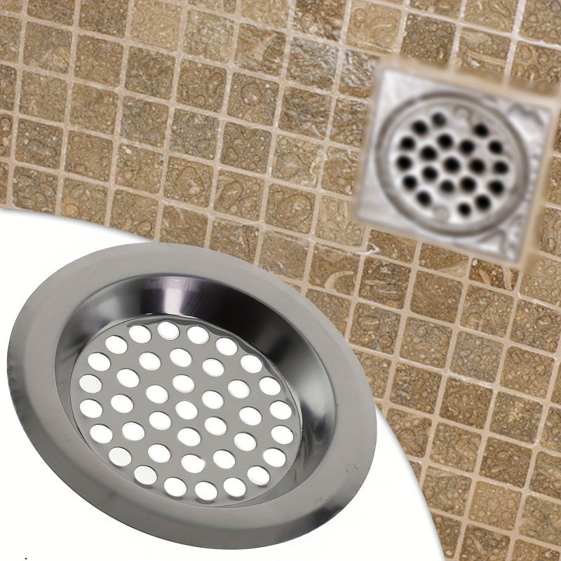 60mm Bathroom Sink Strainer Drain Filter Cover Hair Catcher - Image 1