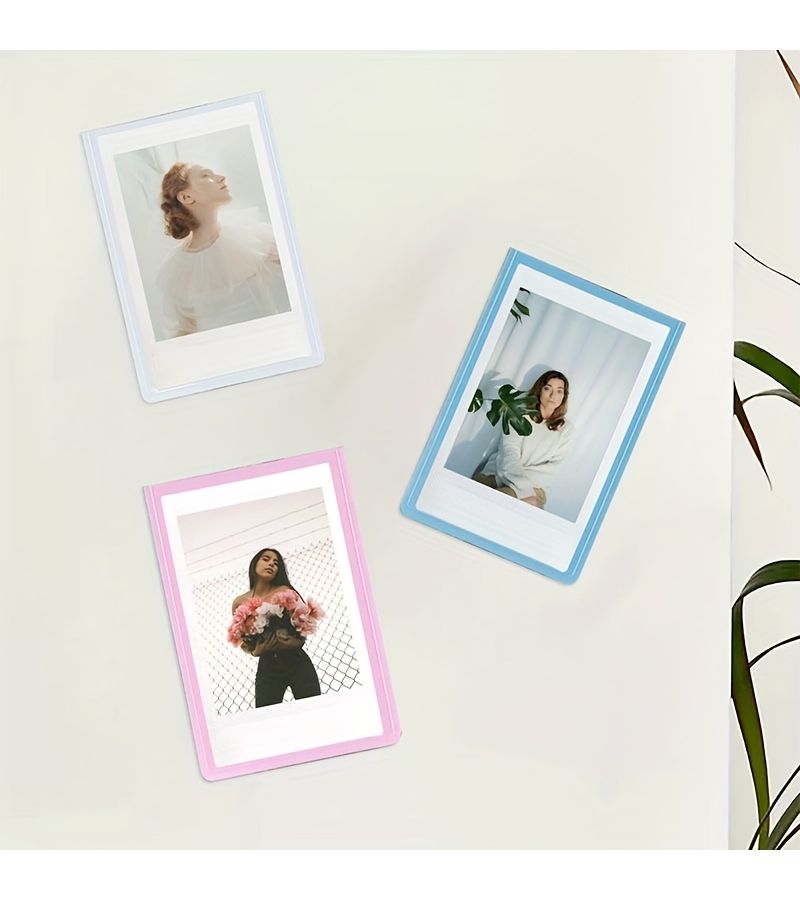 White Set Of 5 Magnetic Photo Frames For Refrigerator Creative Collage Home Decor - Image 4