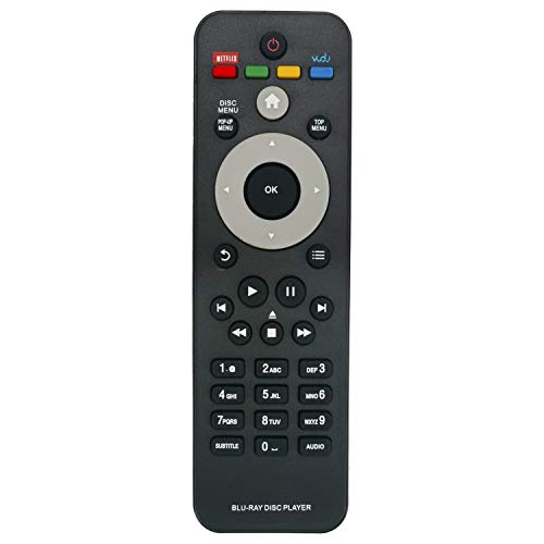 Beyution New Replacement Remote Control fit for Philips Blu-ray Disc DVD Player DS3110 BDP2100 BDP2180 BDP3400 BDP3480 BDP3300 BDP3305 BDP3310 BDP3380 BDP2980 BDP2900 BDP2930 BDP3382 BDP3390 BDP2100K - Image 1
