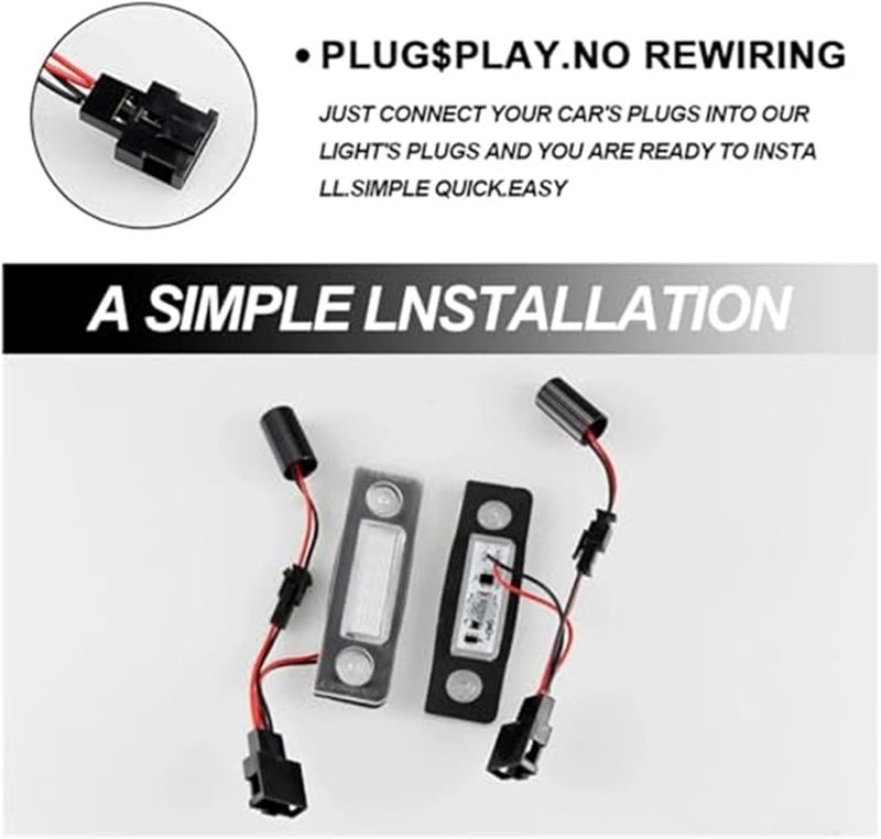 Vuzmode 2X White Canbus Error Free License Plate Light - Image 2