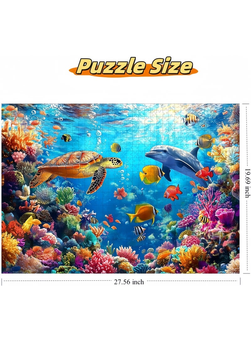 1000 pieces of underwater world themed puzzle and puzzle leisure toys, suitable for both adults and children - Image 4