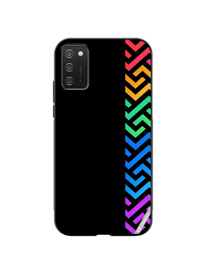 VR CREATIVE Protective Case Cover For Samsung Galaxy A03s Abstract Design Multicolour - Image 1