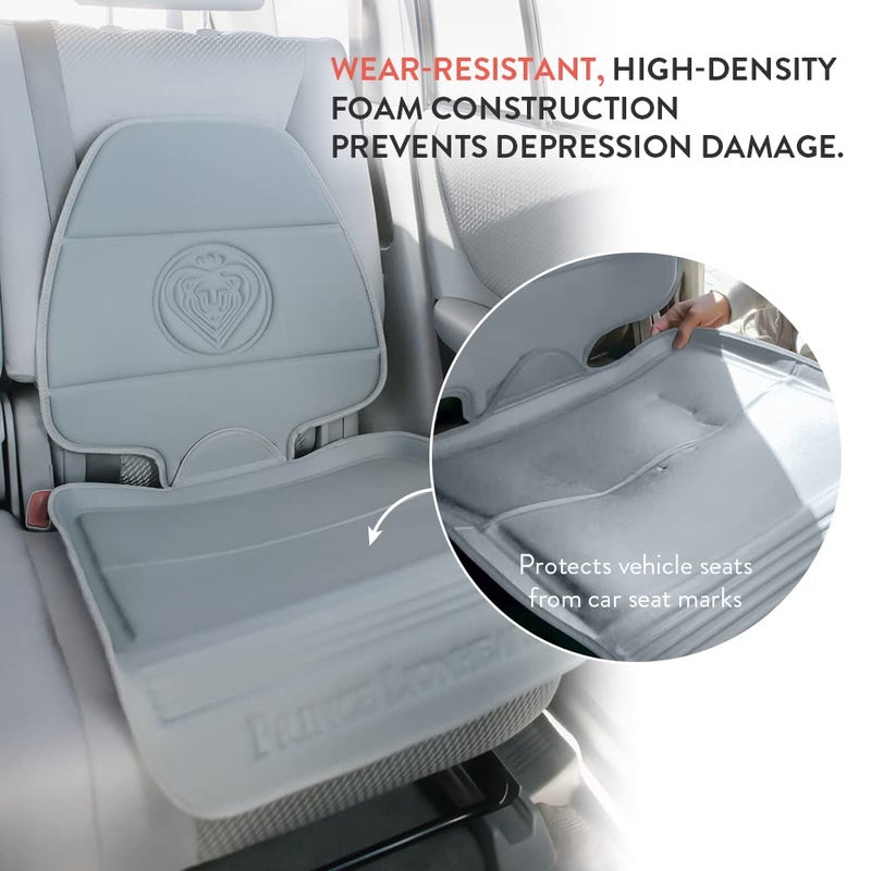 Prince Lionheart Car Seat Protector. The only 2 stage Seatsaver Designed with Thick padding, Nonabsorbent, waterproof, PVC foam material. Comparable with all baby and toddler car seats. (Grey) - Image 2
