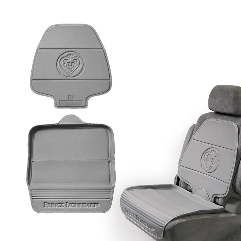 Prince Lionheart Car Seat Protector. The only 2 stage Seatsaver Designed with Thick padding, Nonabsorbent, waterproof, PVC foam material. Comparable with all baby and toddler car seats. (Grey) - Image 1