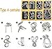TANCH 16 PCS Type AB Different Brain Teaser Metal Wire Puzzles IQ Challenge Magic Trick Unlinking Linking Game Toys for Kids and Adults - Image 4