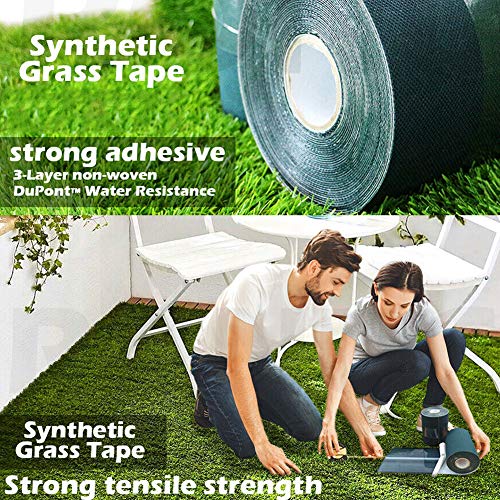 TYLife Artificial Grass Self-Adhesive Seaming Turf Tape Lawn,Carpet Jointing 6" x32.8'(15cm x 10m), 33' - Image 5