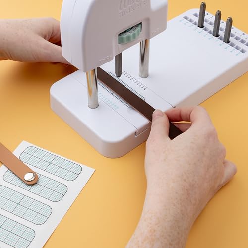 We R Memory Keepers We R Makers, Jewelry Press Kit Machine, Includes 1 Jewelry Press, 34 Piece Metal Stamping Kit, and Alignment Stickers, The Perfect Jewelry Kit for Adults to Make Rings, Necklaces and Magnets - Image 4