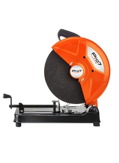 Pro7 Cut Off Machine 355mm-2000W- Durable Steel Fast Spinning Abrasive Metal Chop Circular Saw -for Metal Fabrication Metalwork Woodwork Construction Workshops Pipe Cutting Rebar Chopping Steel Rod