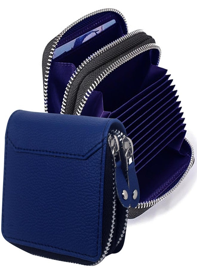 GREEN DRAGONFLY PU Leaher Pocket Sized Credit Debit ATM Card Holder Wallet & Money Pocket for Men & Women(NMB/202306549-Blue) - Image 1