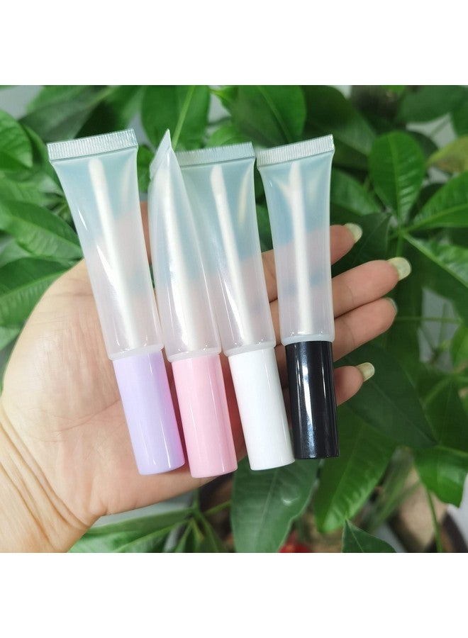 COSIDEA 50 Pack Empty Pink 15Ml Squeeze Lip Gloss Tubes With Wand 0.5Oz Soft Lipgloss Container Chapstick Containers Empty Tube - Image 5