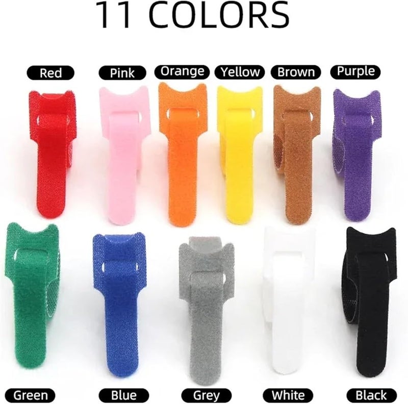 أربطة الكابلات القابلة للإطلاق باللون الأرجواني 200 مم 150 قطعة للمشاريع المنزلية والمكتبية والداخلية والخارجية - Image 4