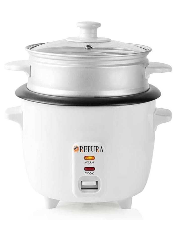 ريفورا جهاز طهي الارز بالبخار 2 في 1 من ريفورا 1.8 لتر، وعاء قابل للازالة غير لاصق، وظيفة الحفاظ على الدفء، 700 واط، يتضمن كوب معايرة وملعقة مسطحة، ادوات المطبخ - Image 5