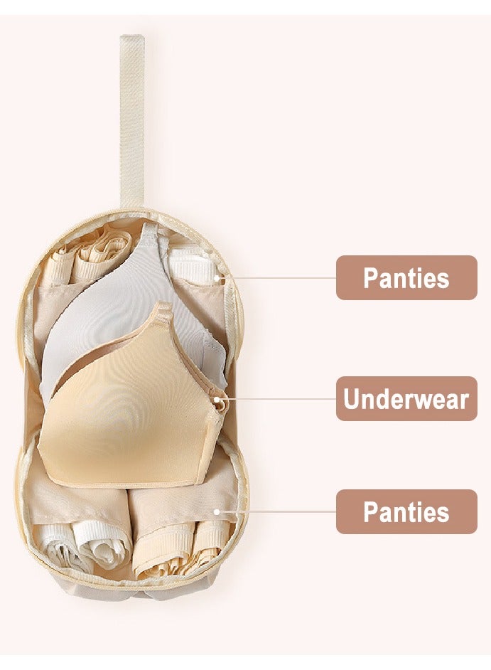 Travel Underwear Packing Cube Bra Storage Bag Portable Luggage Organizer Bag, Fits Bras, Socks, Underpants, Clothes, Cosmetic, Toiletry kit.Multi-compartment Versatile Storage Bag  - Image 5