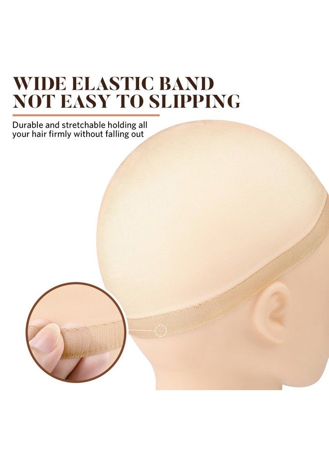 MORGLES - Hd Wig Cap 20Pcs Wig Caps Ultra Thin Transparent Wig Cap For Lace Front Wig Stretchy Nylon Wig Caps For Women Nude - Image 1