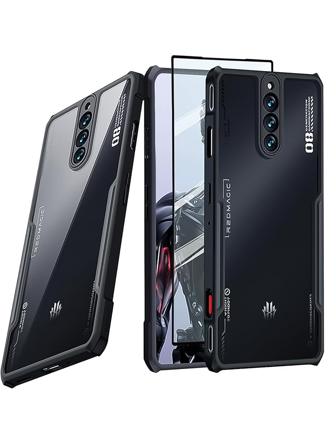 erorex Protective Case Compatible With Zte Nubia Red Magic 8S Pro Cover For Nubia Red Magic 8 Pro Plus Cases For Nubia Red Magic Red Magic 8 Pro Back Cover With Tempered Glass Screen Protector - Image 1
