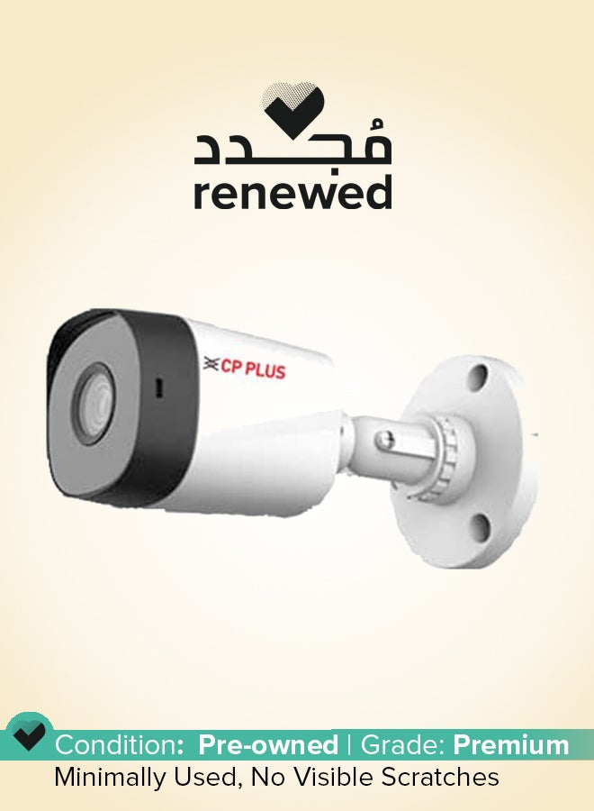 CP PLUS كاميرا تجديد - كاميرا IR Bullet بدقة 2.4MP CP-URC-TC24PL2C-V3 مع دعم ميكروفون مدمج | تسجيل بدقة 1080P Full HD | أقصى 30fps | نطاق إضاءة يصل إلى 20 متر، IP67 – CP-URC-TC24PL2C دعم ميكروفون مدمج - Image 1