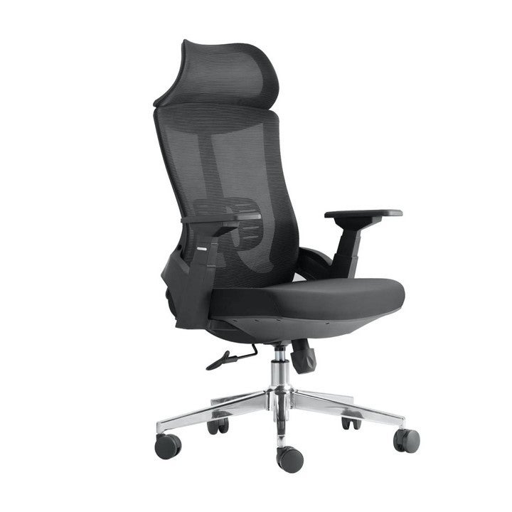 Multiwood Modern Ergonomic Chair Built for Productivity with Cooling Support, Soft Seating and Adjustable Movement – Black - Image 1