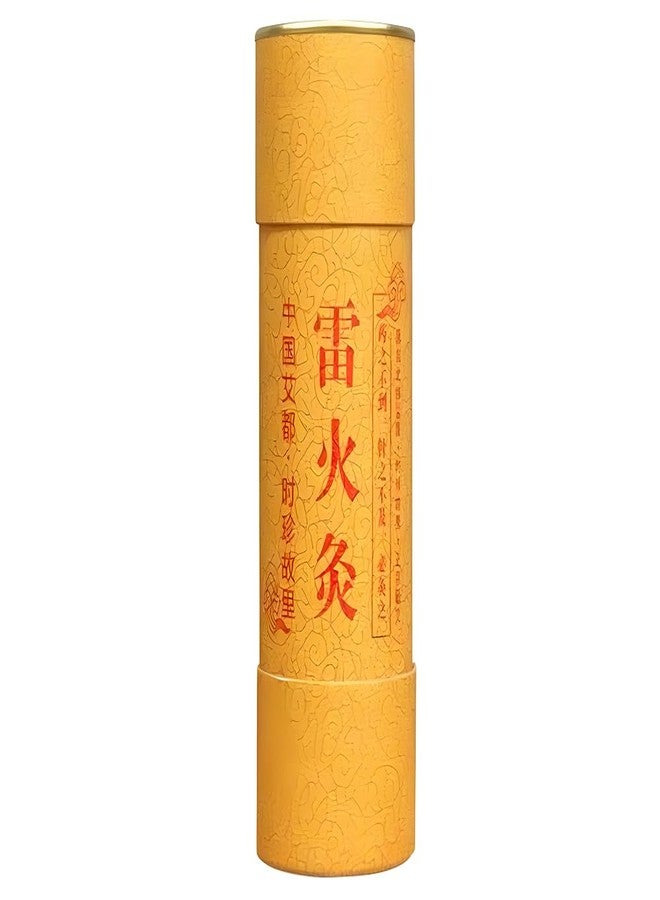 Akway Moxa Sticks 3-Year Aged Pure Mugwort for Traditional Wellness Practice, 5cm Diameter Thunder-Fire Stick Handheld Design for Home Use, Concentrated Warmth Moxibustion Sticks (100% Qi Ai) - Image 1