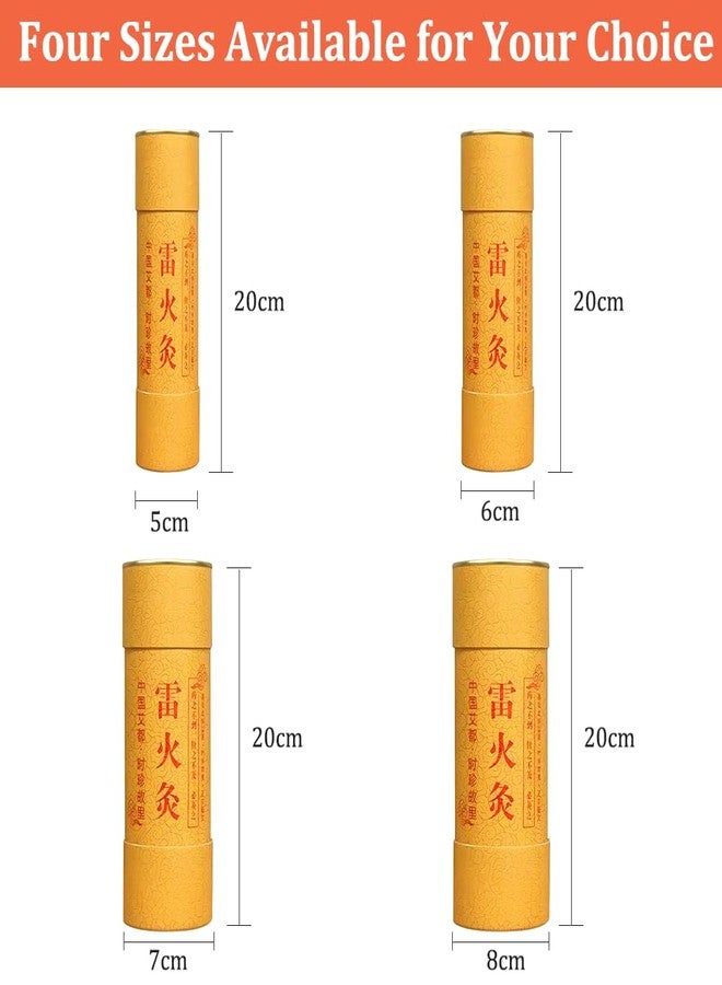 Akway Moxa Sticks 3-Year Aged Pure Mugwort for Traditional Wellness Practice, 5cm Diameter Thunder-Fire Stick Handheld Design for Home Use, Concentrated Warmth Moxibustion Sticks (100% Qi Ai) - Image 2