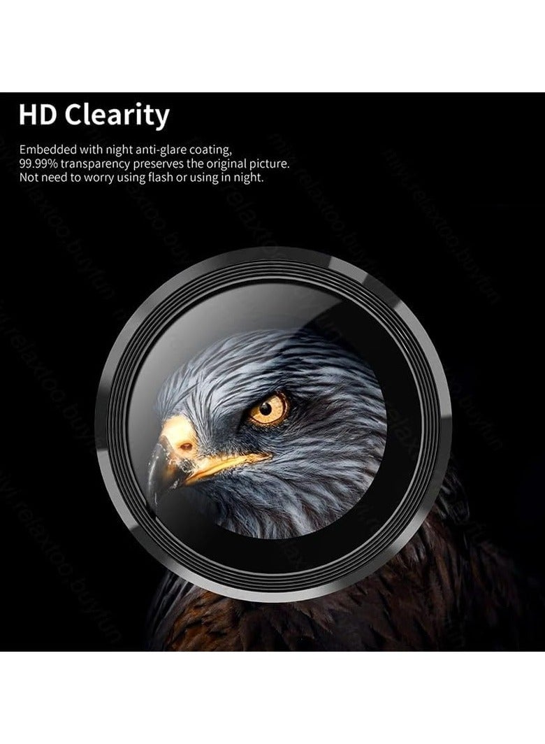 عام موتورولا حافة 50 برو عدسة الكاميرا حامي ، 9 ساعة الزجاج المقسى غطاء كاميرا حامي المعادن الفردية حلقة ل موتو حافة 50 برو - Image 4