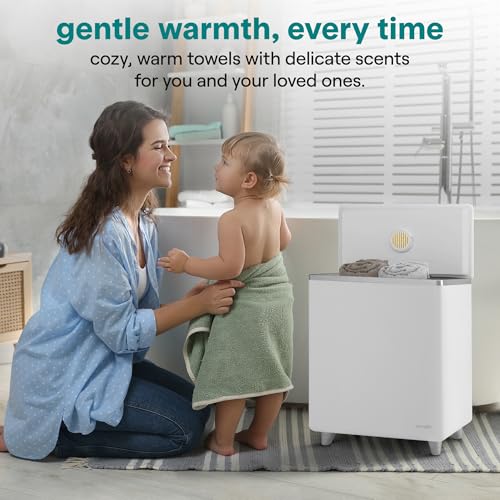 SereneLife WIFI Luxury Rectangle Towel Warmer - Spa & Bathroom Blanket Heater with Custom Fragrance, Auto Shut-Off, Fits 2 large Towels, Blankets, Bathrobes, PJ's - Perfect Gift for Him & Her (Silver) - Image 5