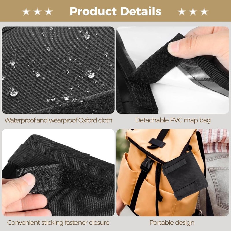 Multifunctional Map Storage Case, Waterproof Pouch with Pen Holders, Foldable Clear Map Protector for Outdoor Activities, Hiking, and Navigation - Image 4