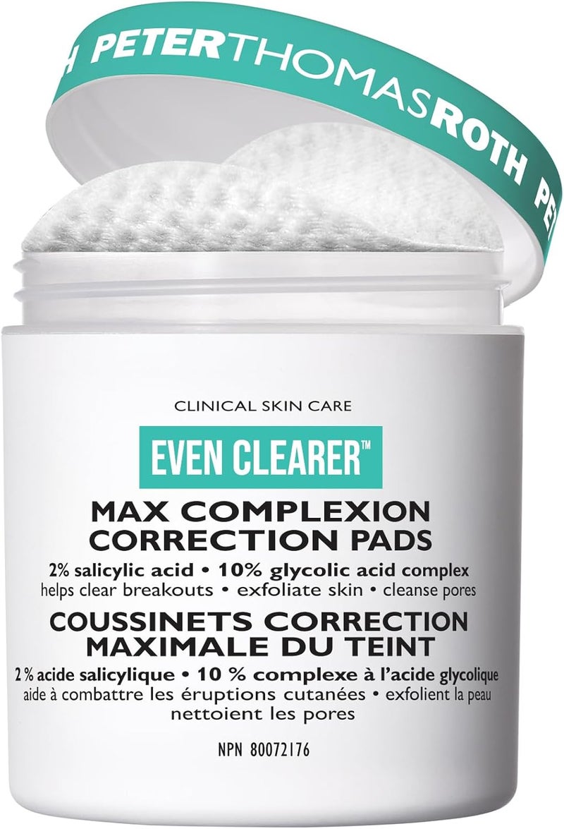 PETER THOMAS ROTH Max Complexion Correction Pads™ - 60 Pads for Acne Treatment and Exfoliation - Image 1