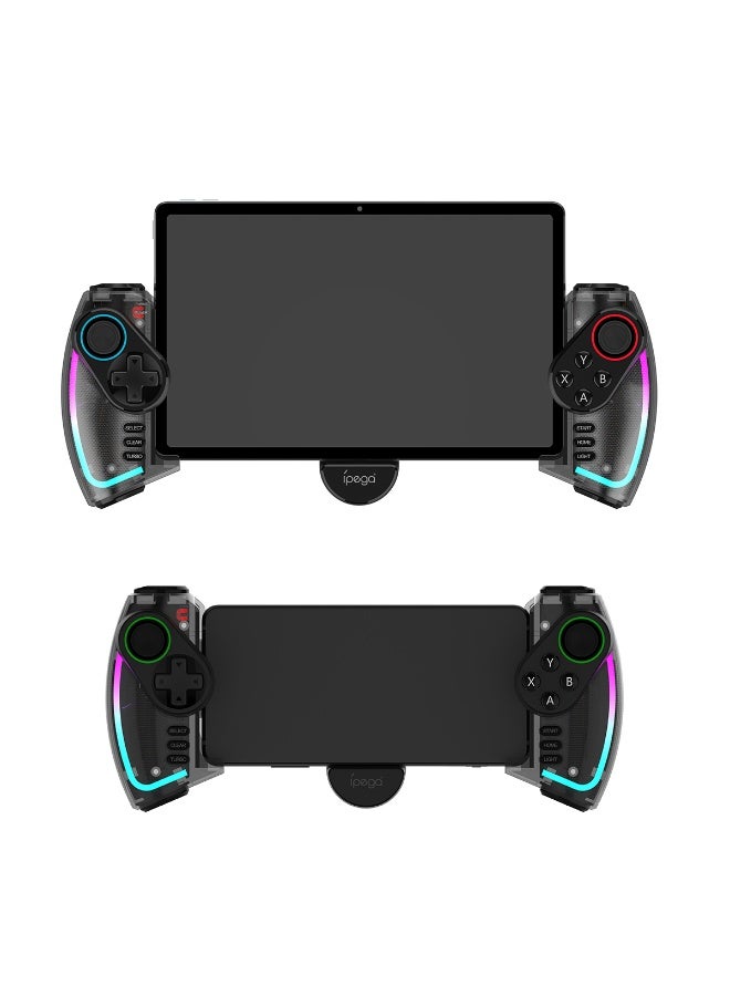 RGB Bluetooth Gamepad for Nintendo Switch, iPhone 15/14/13/12, Android, iOS, iPad, PC & PS3 – Wireless Stretchable Mechanical Controller with Linear Motor Vibration, Turbo, Auto-Fire, Wake Function, 6-Axis Gyroscope & 600mAh Battery