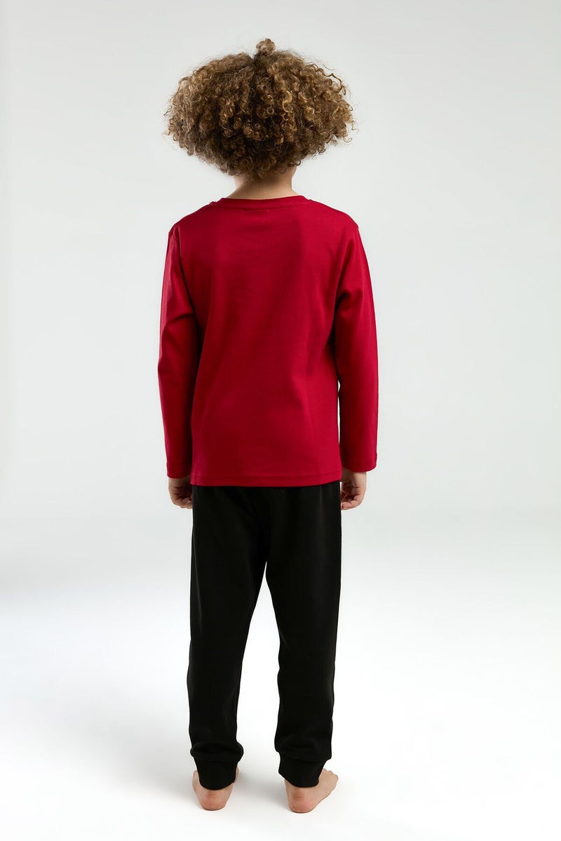 U.S. Polo Assn. Boys Red Pyjama Set - Image 4