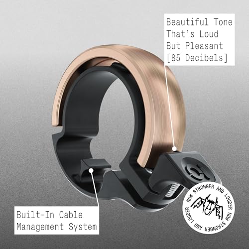 Knog Oi Bell Aluminium Bike Bell, Copper, Large/31.8mm - Image 5