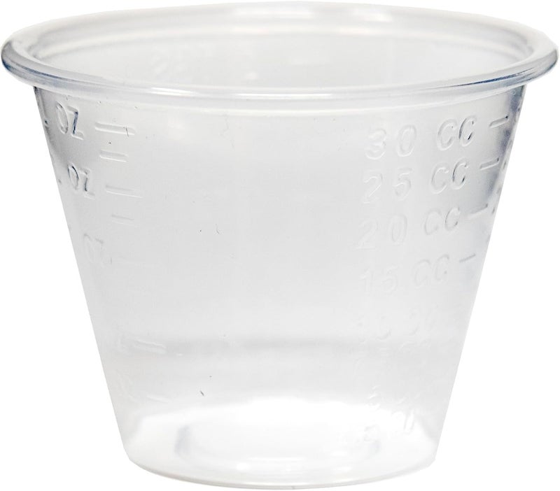 Market PRO Plastic Graduated Cup Clear 1 oz. | 5000/Case