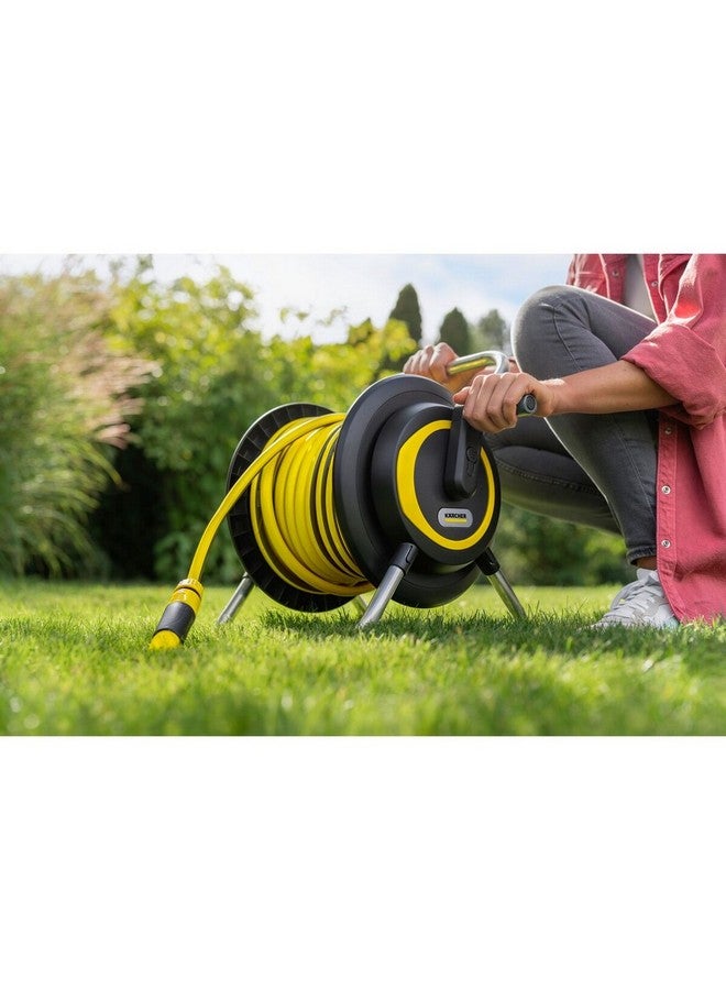 KARCHER Portable Flexible Garden Hose with Hose Reel Black and Yellow 20 m JE2.645-372 - Image 3