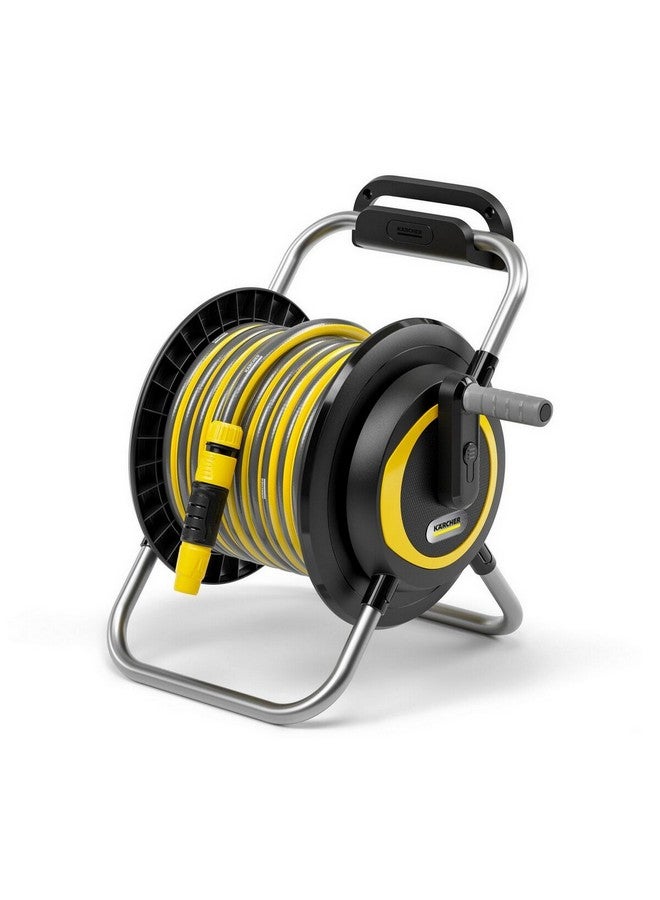 KARCHER Portable Flexible Garden Hose with Hose Reel Black and Yellow 20 m JE2.645-372 - Image 1