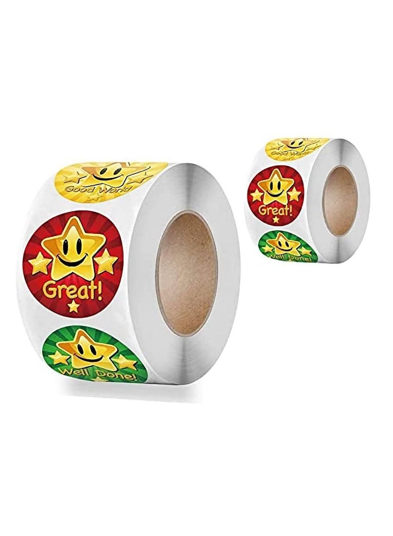 إكسفور ملصقات مكافأة المعلمين 6 مجلدات 3000 قطعة ملصقات مكافأة نجمة للأطفال المعلمين الكبار الآباء والأمهات في الفصول الدراسية برنامج التدريب المدرسي مكافأة الهدايا والملصقات ملهمة - Image 3