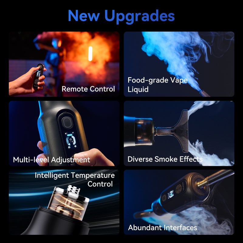 TELESIN Portable Fog Machine 3 Modes Built-in Battery with Detachable Remote Control Storage Bag for Portrait Wedding Product Photography Video Festival Atmosphere - Image 3