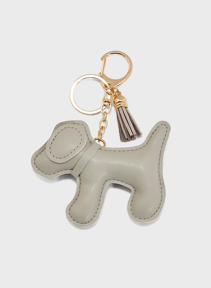 Ginger Puffy Pup Bag Charm  - Image 1