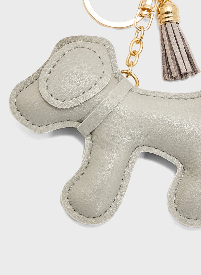 Ginger Puffy Pup Bag Charm  - Image 3