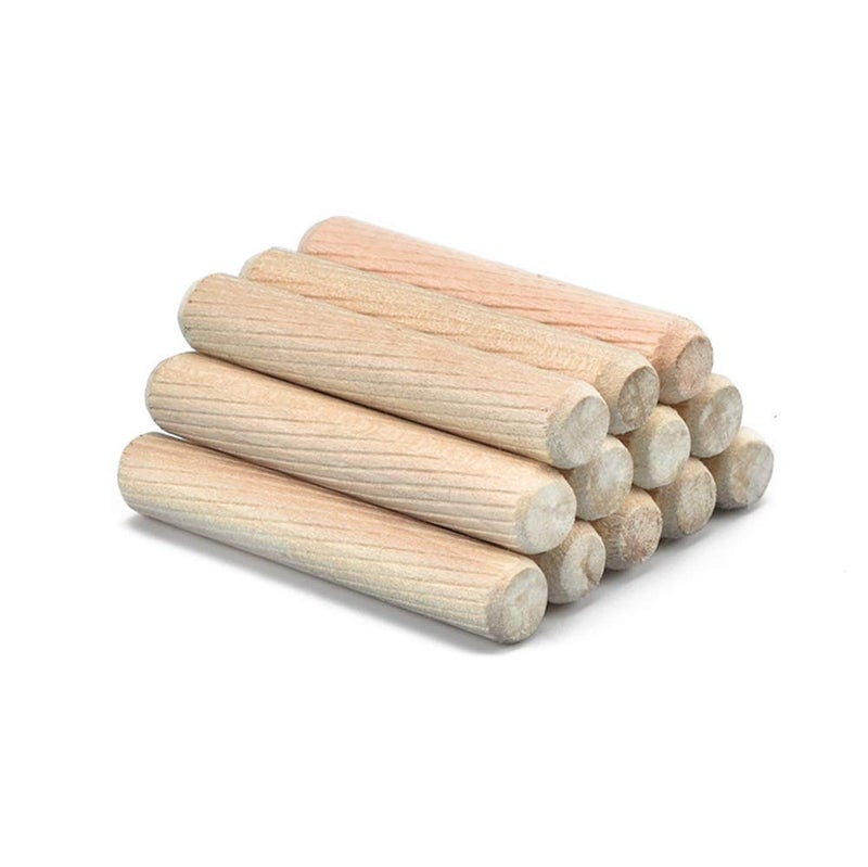lasenersm 120 PCS 1332 x 1 12 Twill Wooden Dowel Pins Multi Fluted and Beveled 10mm x 40mm