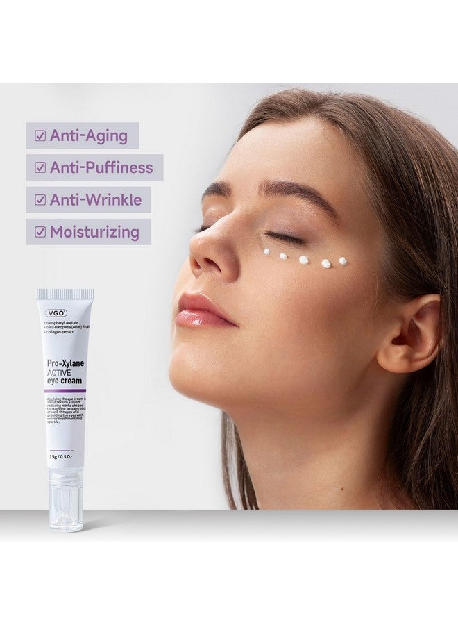 VGO VGO 2% Pro-Xylane Eye Cream, Eye Repair Cream for Dark Circles & Puffiness Anti-Aging Under Eye Cream with Pro Xylane + 6D Hyaluronic Acid to Firm Skin, Reduce Wrinkles, Fine Lines, 15g/0.5 Oz  - Image 2