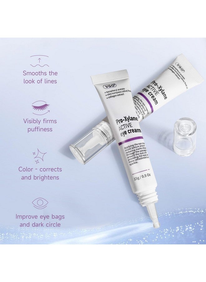 VGO VGO 2% Pro-Xylane Eye Cream, Eye Repair Cream for Dark Circles & Puffiness Anti-Aging Under Eye Cream with Pro Xylane + 6D Hyaluronic Acid to Firm Skin, Reduce Wrinkles, Fine Lines, 15g/0.5 Oz  - Image 4