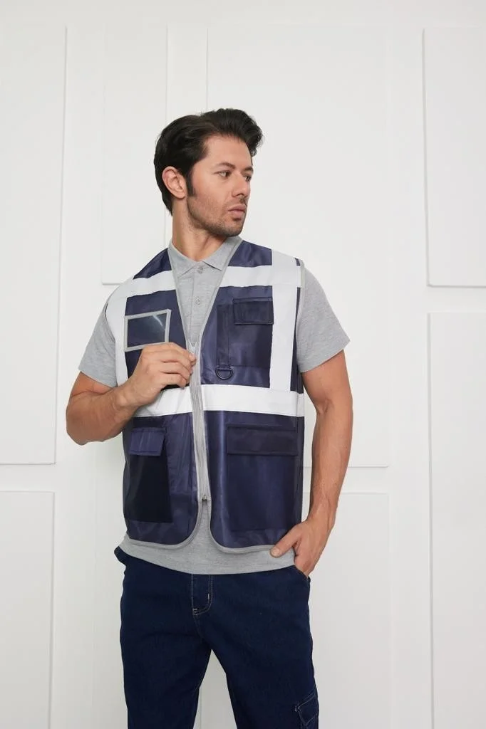Orange Safety Engineer Type Warning Vest