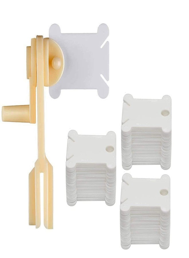 BEADNOVA Embroidery Floss Bobbins 150pcs Embroidery Thread Holder with Winder Thread Bobbins for Floss Cross Stitch Crafting Sewing - Image 1