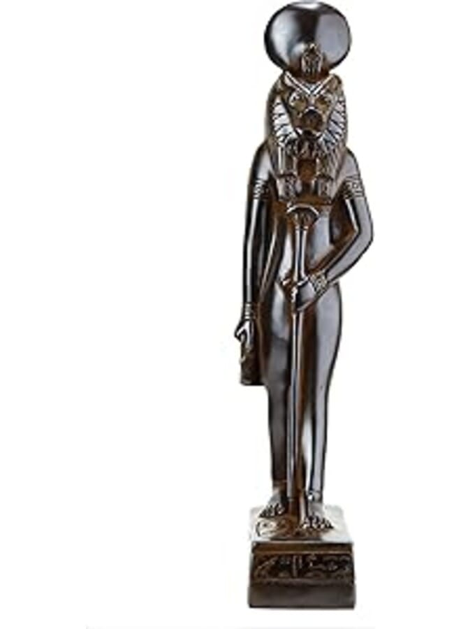 Ancient Egyptian statue of Sekhmet, also spelled of Sakhmet, in Egyptian religion, a goddess of war and the destroyer of the enemies of the sun god Re