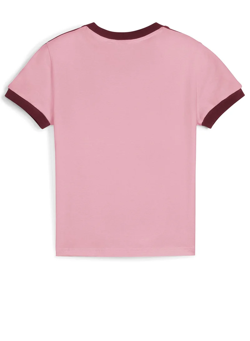 PUMA poised pink T7 Slim T-Shirt for Women | Best Price UAE