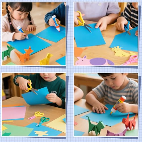 Fswcck 60 Pack Card Stock Assorted Colors 8.5 X 11,Cardstock Colored, Thick Construction Colorful Paper A4 Size for Diy Art, Scrapbook, Crafting,School Supplies (60 Sheets Multicolored) - Image 3