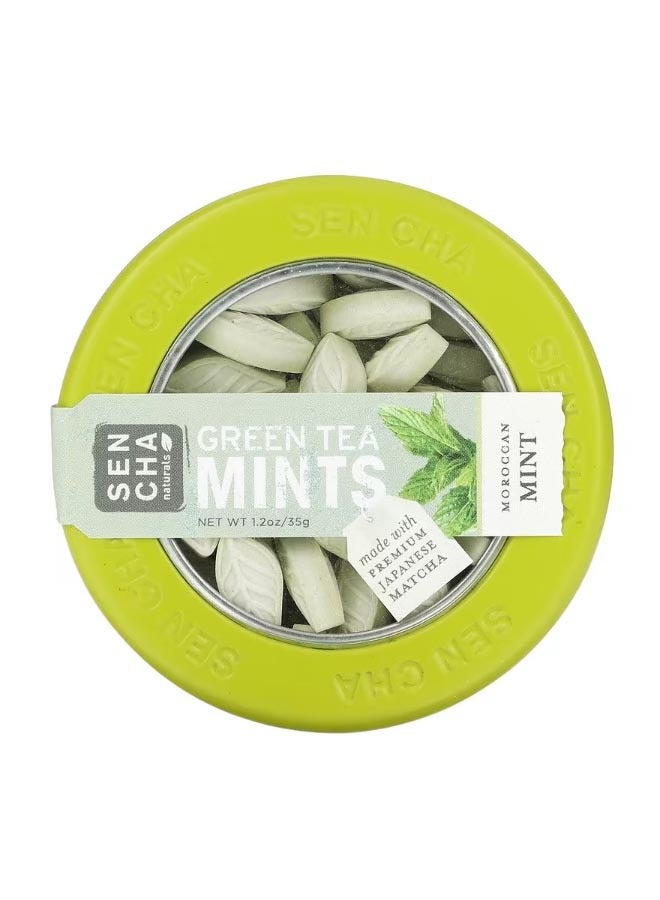 سينشا ناتشورالز Green Tea Mints Moroccan Mint 1.2 oz 35 g - Image 1