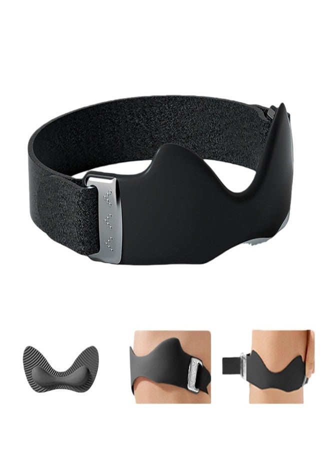Paiwefil Airbag patellar tendon support Strap, Adjustable breathable anti slip Knee Brace for Tendonitis Pain knee Relief Exercise, run, hike,play ball, high jump, climb,ride 2 Packs (Black-2pc) - Image 1