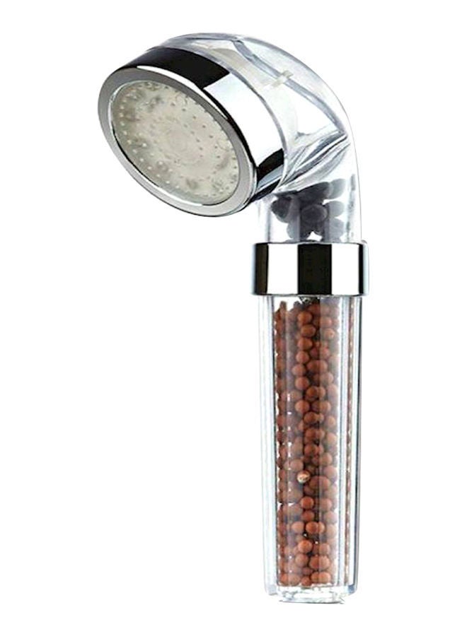 NIBEMINENT Colours Changing LED Shower Head with Spa Filter Clear 8centimeter  - Image 1