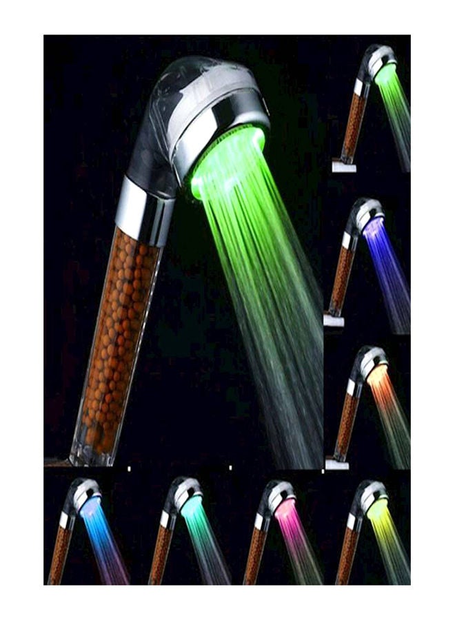 NIBEMINENT Colours Changing LED Shower Head with Spa Filter Clear 8centimeter  - Image 4