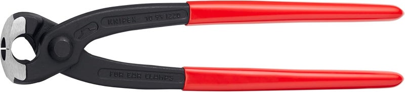 KNIPEX - 10 99 i220 Tools - Ear Clamp Pliers, Front and Side Jaws (1099i220), Red - Image 1
